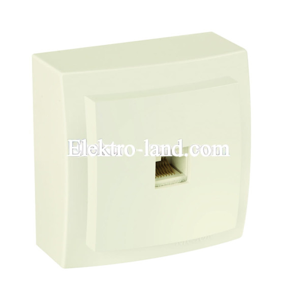 Розетка Nilson Themis крем компьютерная CAT5e RJ45 (26121044)